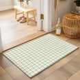 thumbnail image 1 of Green Plaid Washable Small Entryway Area Rugs 2'x3', Classic Sage Green Grid Checkered Lines Stripes Washable Throw Rug Non-Slip Sturdy Edge Binding Carpet for Front Door Floor Room Entry, 1 of 9