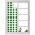 thumbnail image 1 of Green Plaid Window Privacy Film, Spring Summer Farmhouse Buffalo Checkered Static Cling UV Sun Blocking Heat Control Window Tint Day and Night,Non-Adhesive One Way Windows Privacy Cover 17.7''x78.7'', 1 of 7