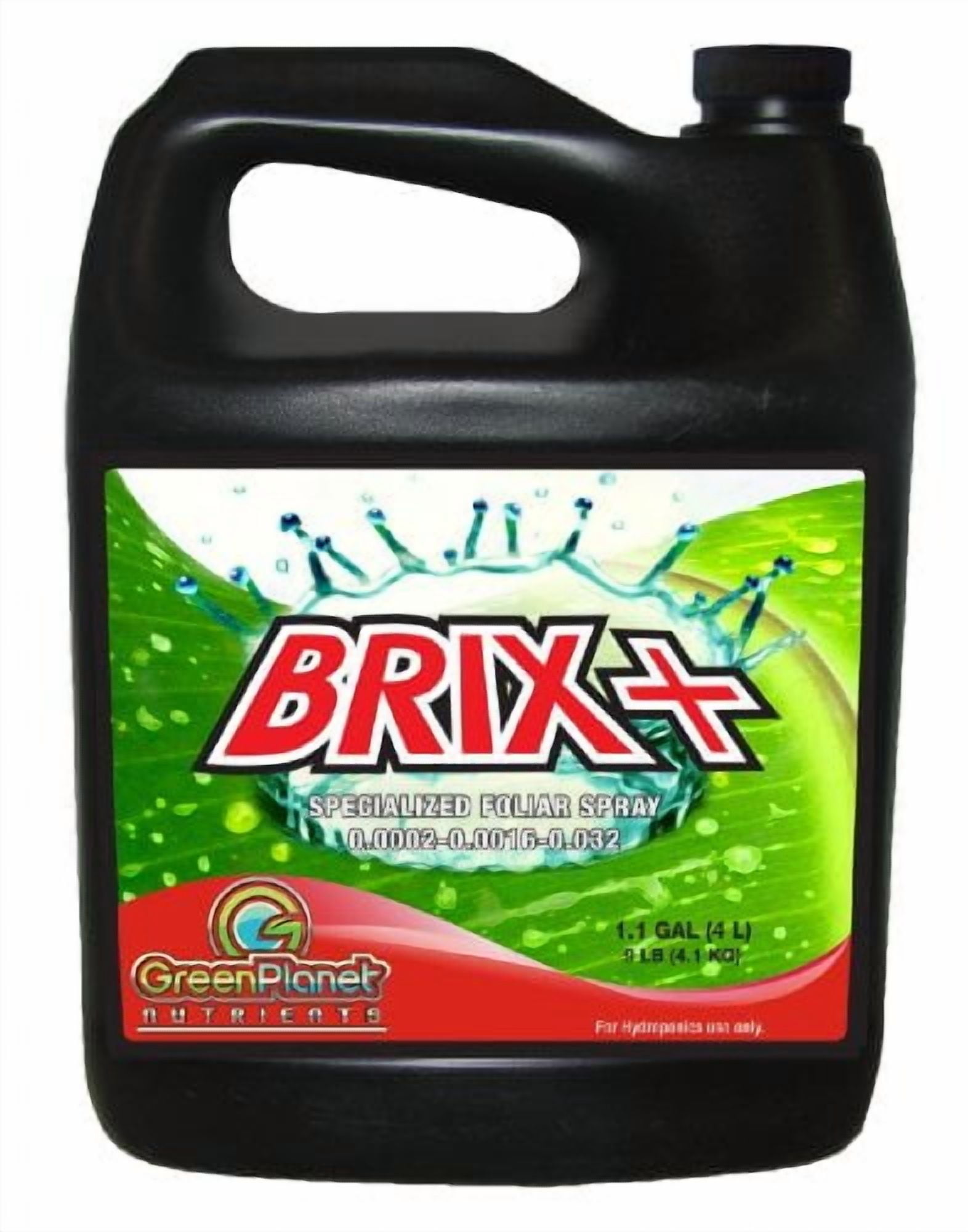 Green Planet Nutrients - BRIX PLUS (4 Liters) - Specialized Foliar Spray - 100% Totally Organic Product