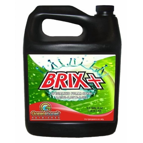Green Planet Nutrients - BRIX PLUS (4 Liters) - Specialized Foliar Spray - 100% Totally Organic Product