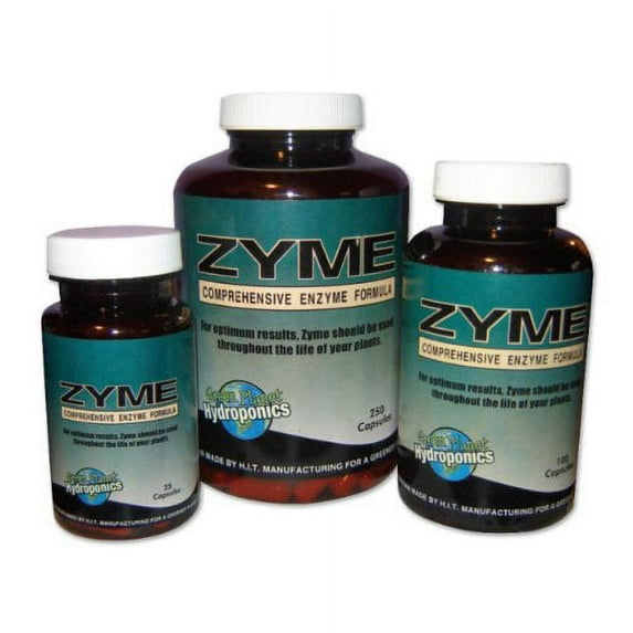 Green Planet Nutrients - Hydro Fuel ZYME (25 Caps) | Comprehensive Enzyme Formulation - Break Down and Redistribute Orga