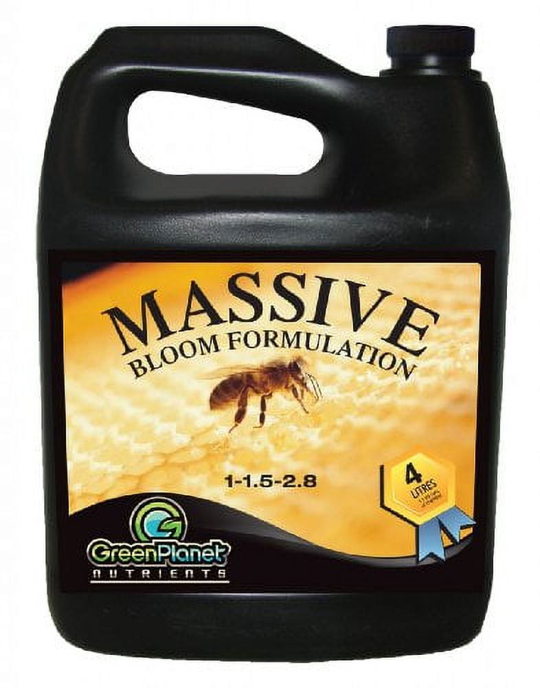 Green Planet Nutrients - MASSIVE (1 Liter) - Bloom Stimulator (1-1.5-2.8)- An Unique Blend of Vitamins, Minerals and Growth Stimulants