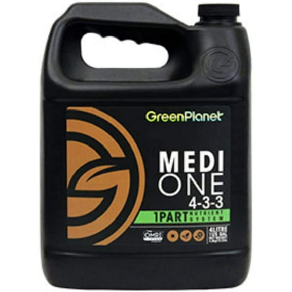 Green Planet Nutrients - MEDI-ONE (4 Liters) One Part, Start to Finish, All Natural Organic Garden Nutrient