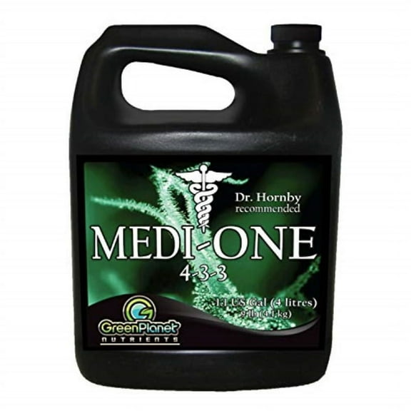 Green Planet Nutrients - MEDI-ONE (4 Liters) One Part, Start to Finish, All Natural Organic Garden Nutrient