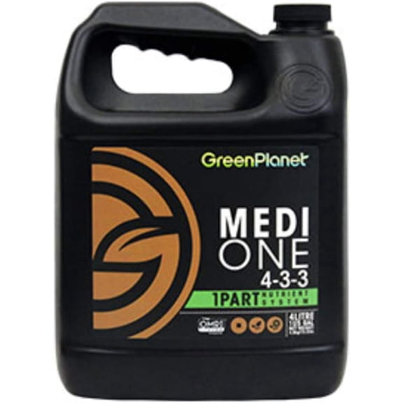 Green Planet Nutrients - MEDI-ONE (4 Liters) One Part, Start to Finish, All Natural Organic Garden Nutrient