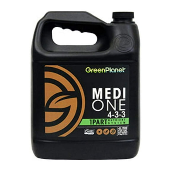 Green Planet Nutrients - MEDI-ONE (4 Liters) One Part, Start to Finish, All Natural Organic Garden Nutrient