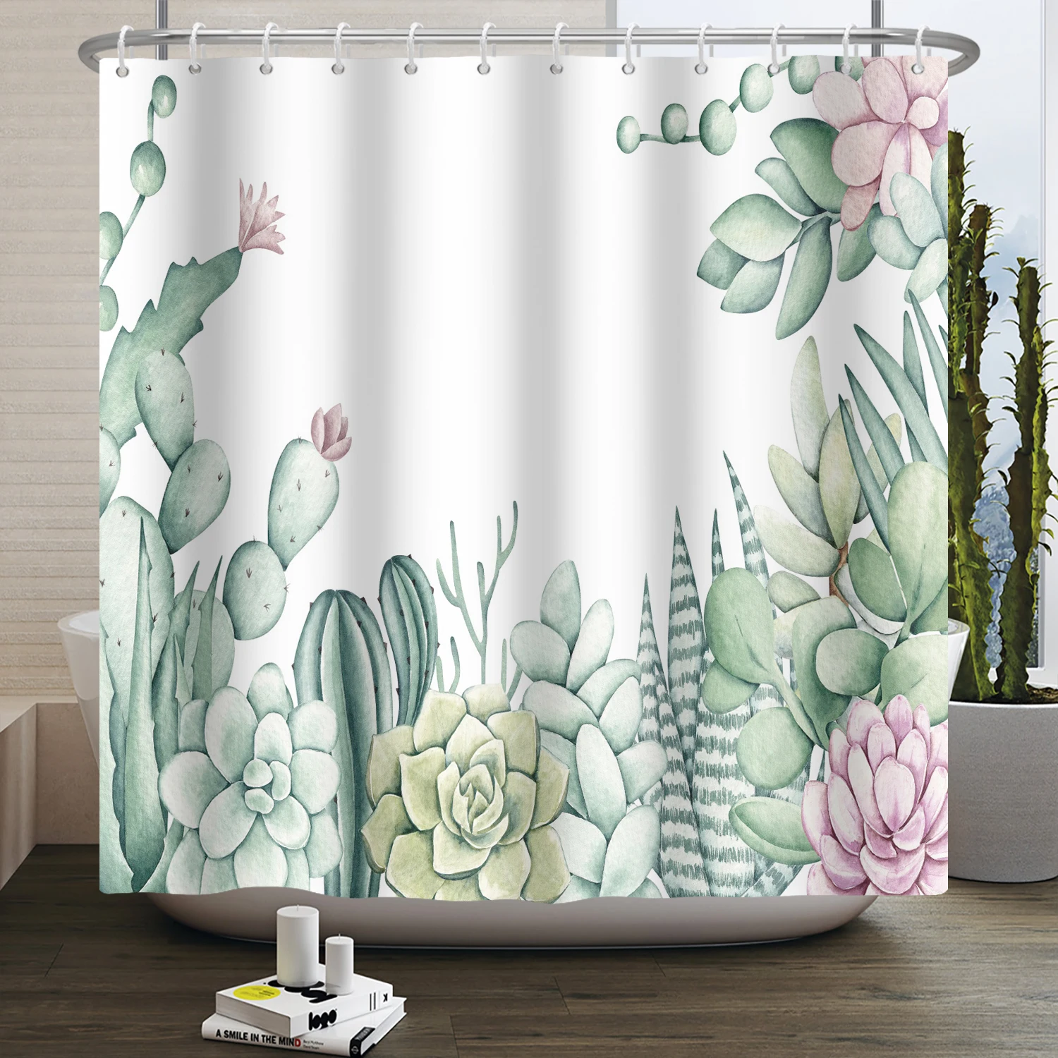 Cactus Garden Shower Curtain NCU0DDK2390