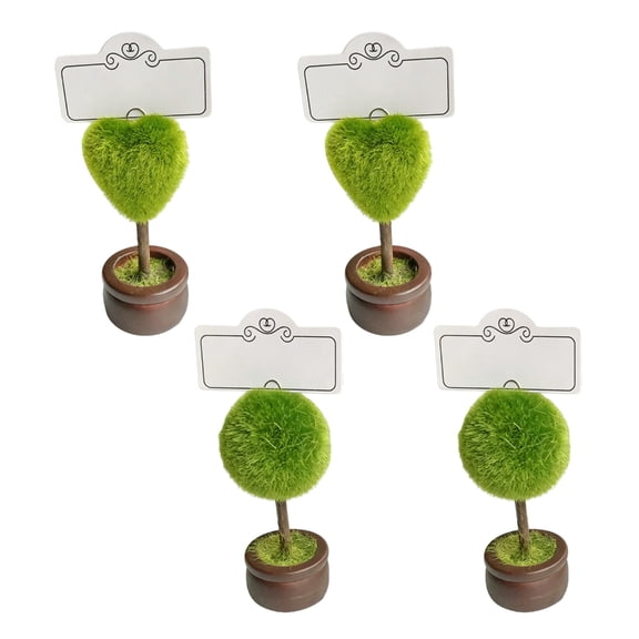 Green Plant Seat Assignment Clip For Wedding Birthday Party Place Cards Holder For Holiday Parties And Gatherings