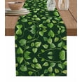 thumbnail image 1 of Green Plant Table Runner Cotton Linen 90 Inch Holiday Dresser Scarves, Spring Leaves Retro Pastoral Botanical Tablerunner for Kitchen Coffee Dining Bedroom Living Room Dinner Scarf Décor 13''x90'', 1 of 9