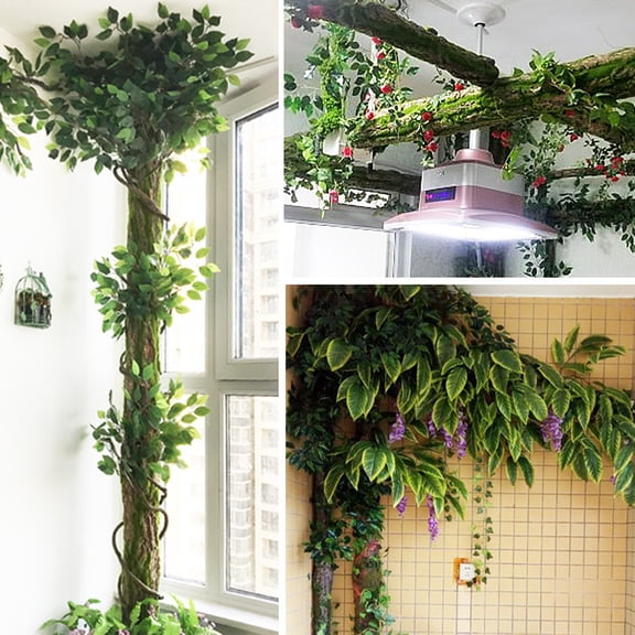 Green Plants Artificial Pines,Imitation Bark Christmas Home Decoration,Dining Table Decor Window Ornament,Faux Indoor Plants Holiday Decoration Decorative Plants Home Table Decoration