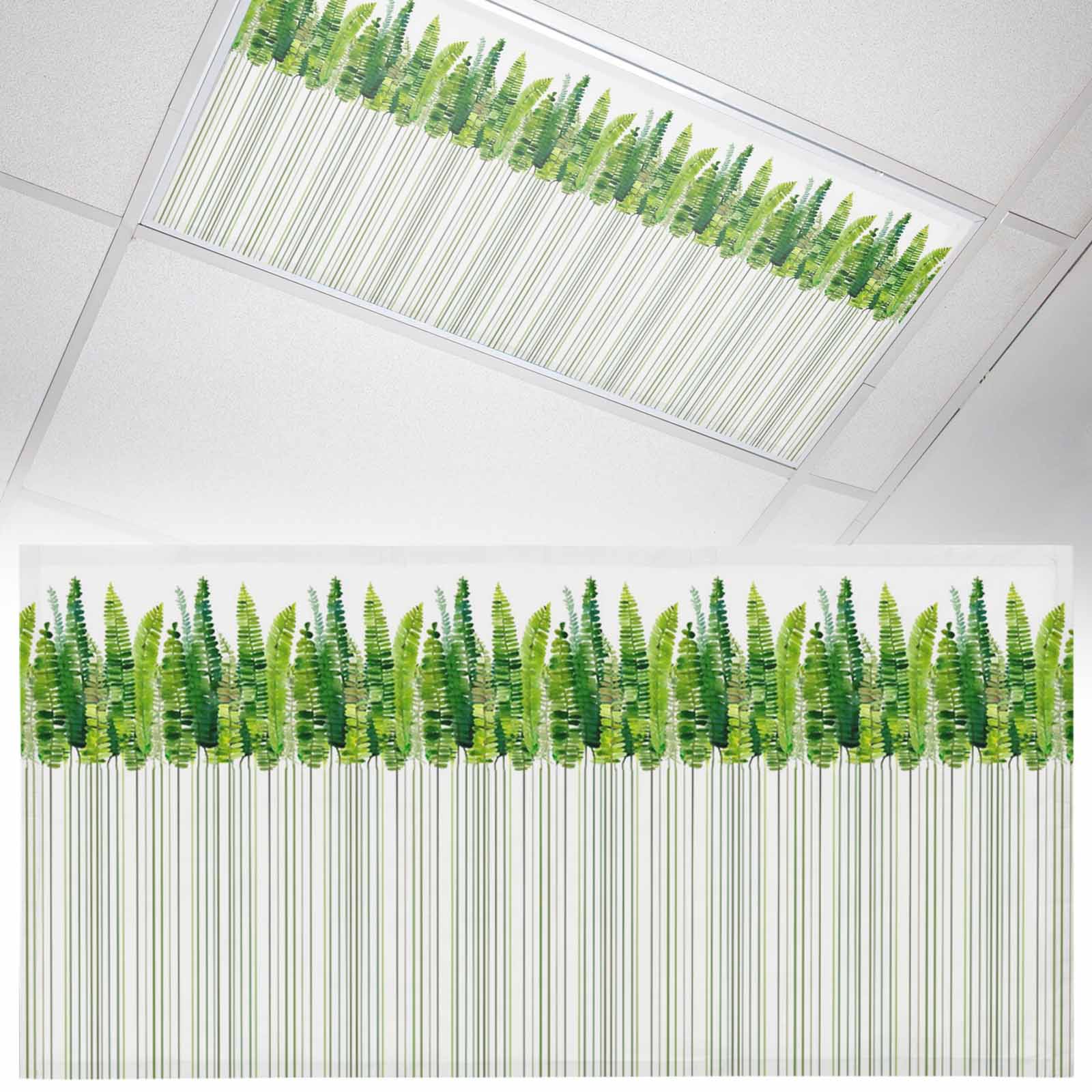Green Plants Fluorescent Light Covers Watercolor Simple Spring Green ...
