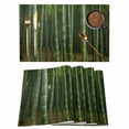 thumbnail image 1 of Green Plants Placemats Set of 4 Forest Natural Landscape Botanical Place Mats Indoor Wipeable Table Mats Washable Cloth Dining Table Placemats for Kitchen Holiday Party Home Decor 13x19 Inch, 1 of 9