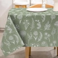 thumbnail image 1 of Green Plants Tablecloth 60x102 Inch Rectangle Sage Wildflowers Table Cloth Washable Floral Herbs Table Cover for Seasonal Spring Summer Home Kitchen Picnic Decoration Supplies, 1 of 6