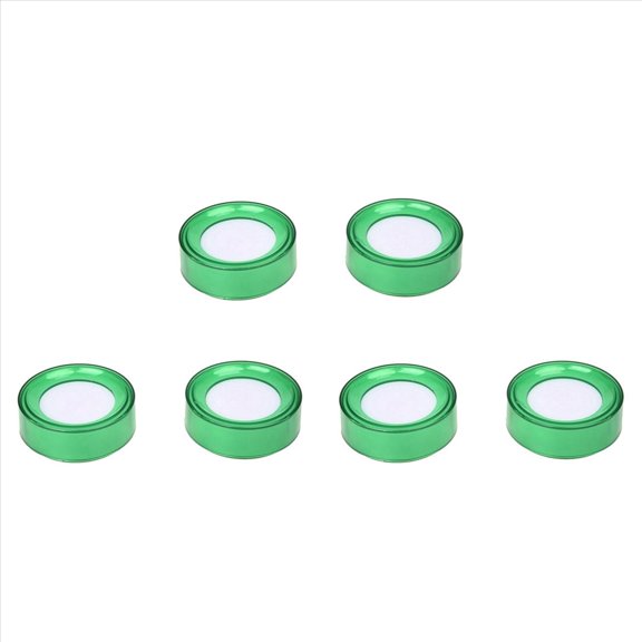 Green Plastic 7cm Dia Sponge Finger Wet Money Cashier 6 Pcs