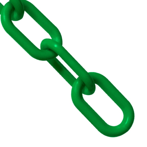 Green Plastic Chain 1 IN Link 50 FT Lg