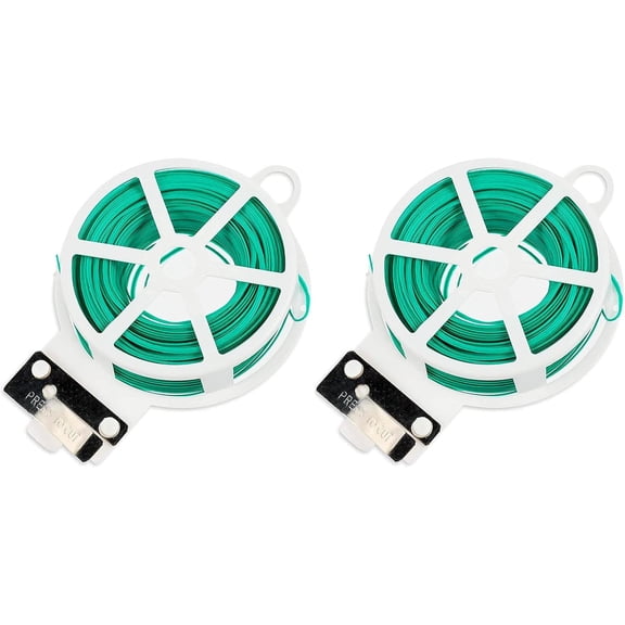 Green Plastic Coated Garden Wire, 1.5mm Plastic-Coated Rope for Garden |200m| - 2U