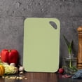 thumbnail image 1 of Green Plastic Cutting Board 11x8 Inch Double-Sided Kitchen Chopping Board with Juice Groove for Home Cooking and Dishwasher Safe Design, 1 of 6