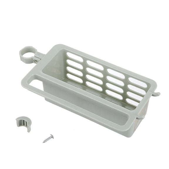 Green Plastic Dish Drainer Rack With Multiple Compartments, Foldable Design And Drying Tray For Kitchen Sink, Countertop And Utensil Storage, 6.88X4.13X2.55In 0.15Lb
