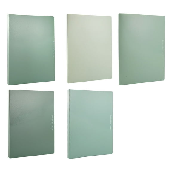 Green Plastic Folders with Pockets 10-Pack, Gradient Colors for Document Organization, A4 Size, Water-Resistant, Green File Folders for School & Office