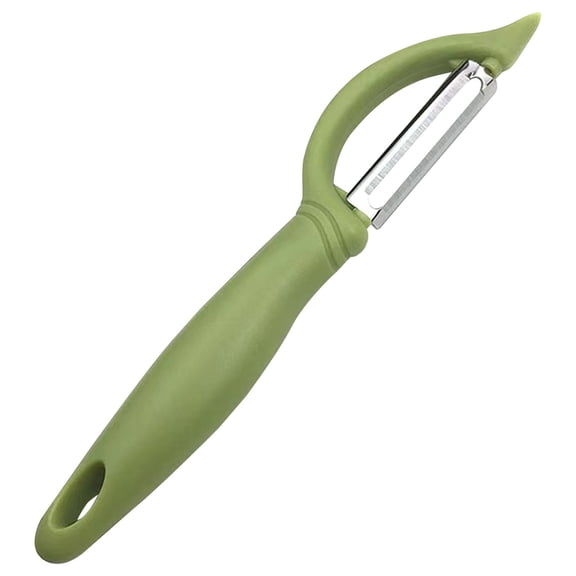 Green Plastic Fruit Peeler, Stainless Steel Blade Vegetable Scraper, Kitchen Potato Carver For Carrot Ginger