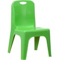 thumbnail image 1 of Green Plastic Stackable School Chair with 11" Seat Height, 1 of 4