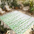 thumbnail image 1 of Green Polka Dots Outdoor Rug for Patio/Deck/Porch, Non-Slip Large Area Rug 6 x 9 Ft, Watercolor Abstract Art Indoor Outdoor Rugs Washable Area Rugs, Reversible Camping Rug Carpet Runner, 1 of 8