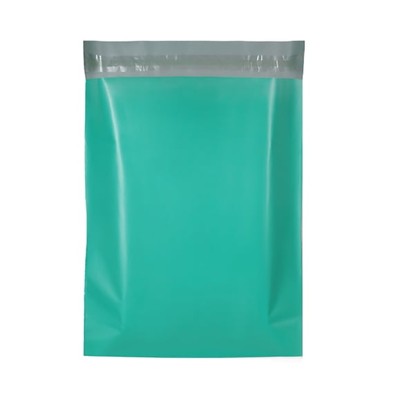 Green Poly Mailers 12X7.9in 100 Pack, Strong Adhesive Shipping Envelopes for Clothing/Shirt, Poly Bags for Small Businesses, Waterproof Mailing for Shipping, Packages Bags