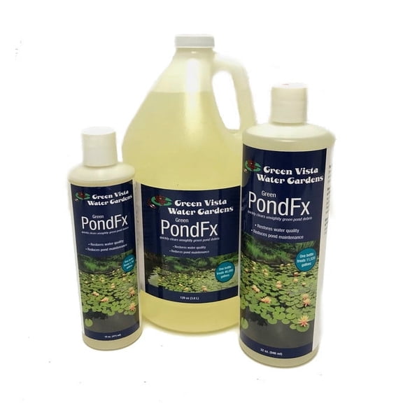 Green PondFx Algaecide for String Algae - Safe for Pond Fish 16oz
