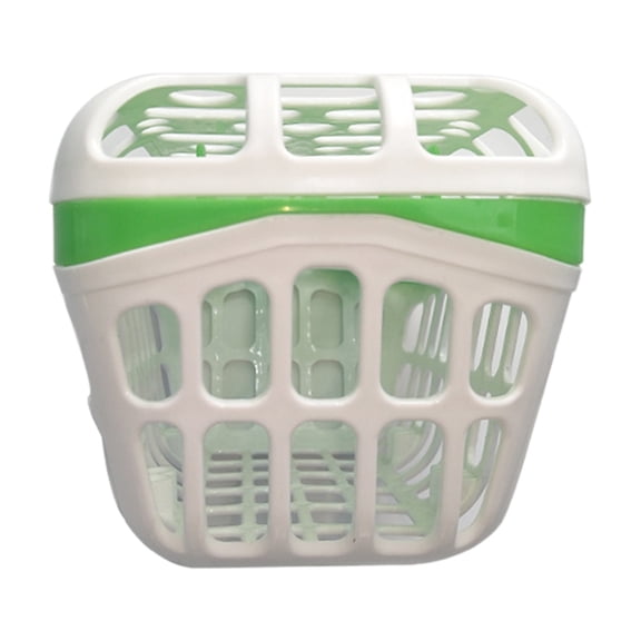 Green Portable Dishwasher Basket for Small Parts, Large Capacity with Drainage Design, Holds Straws and Accessories, Great for Kitchen Organization, Set of 2