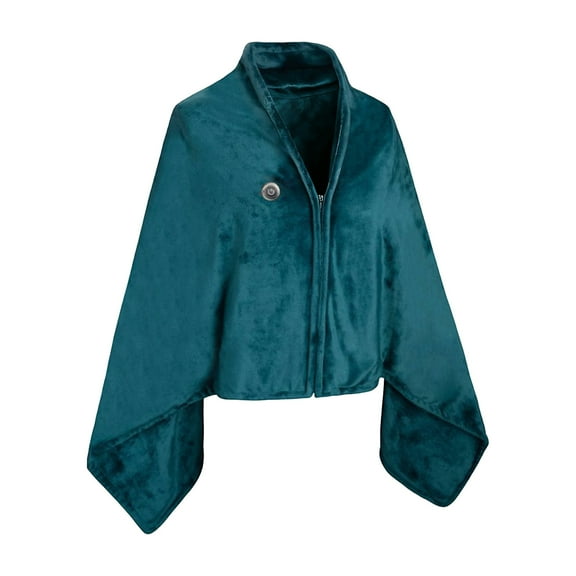 Green Portable Shawl With Heating Function Usb Powered For Car Outdoor Camping Office Use Washable Warm Body Heating Blanket Green Color