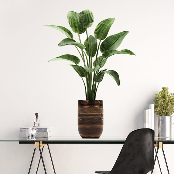 Green Potted Simulation Wall Sticker,Spring Decor Wall Decals,Wall Art Stickers Peel And Stick,Art Decor For Living Room Bedroom Office