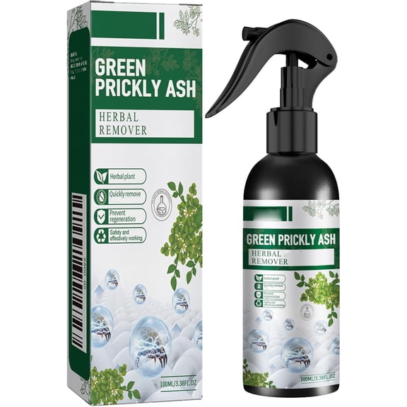 Green Prickly Ash Spray, 100ML Household Formula Spray, Use On Mattresses, Bed Linens, Clothing, Floors And More, Non-Staining (1pcs)