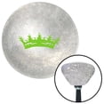 thumbnail image 1 of Green Prince Crown Clear Retro Metal Flake Shift Knob with M16 x 1.5 Insert Shifter Brody, 1 of 1