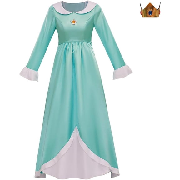 Green Princess-Style Gown - Stage Performance Dress