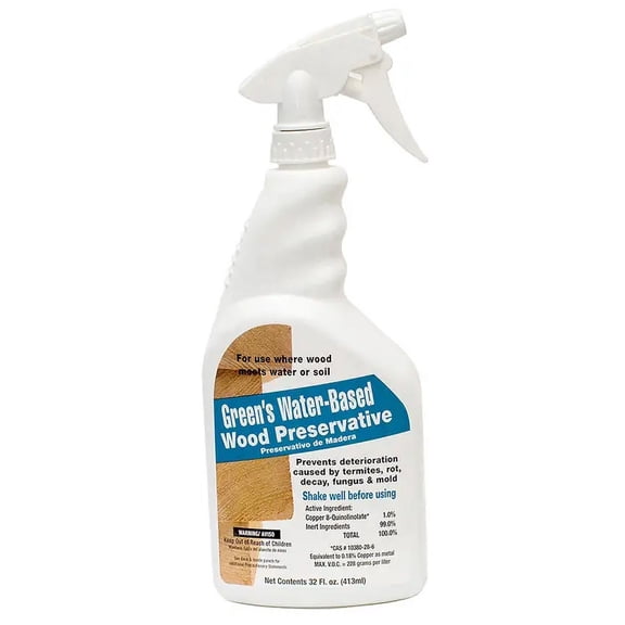 32 oz Green Products 34004 Greens Clear Clear Water-Based Wood Preservative