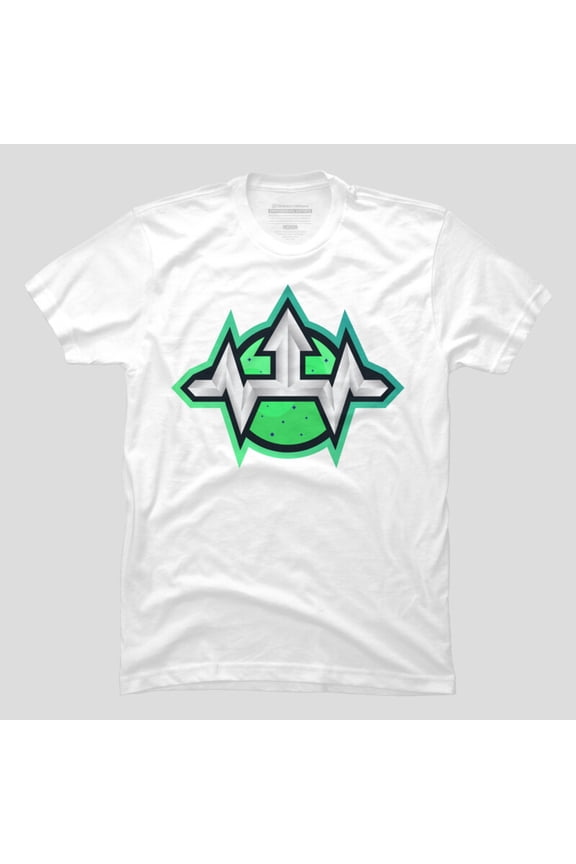 Green Pulse Logo Abstract Tech Graphic T-shirt M2985156, Up to Size 5XL