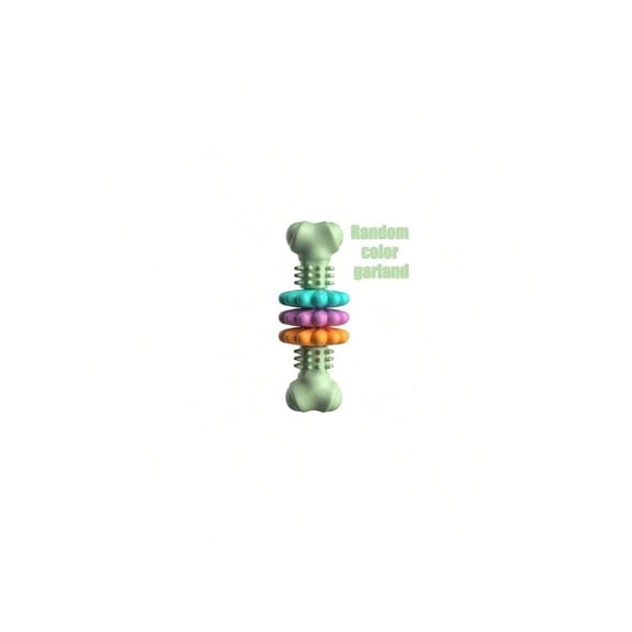 Green Puppy Teething Bone Toy, Durable Chew Toy For Small Dogs