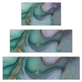 thumbnail image 1 of Green Purple Gold Marble Pattern Kitchen Rugs Sets Of 3,Kitchen Runner Rugs Non Skid Washable,Decorative Kitchen Floor Mats for Kitchen,Sink,Laundry,17"x30"+ 17"x47" + 17"x59", 1 of 6