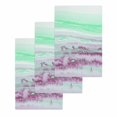 thumbnail image 1 of Green Purple Ombre Kitchen Dish Towels for Drying Dishes Set of 3, Abstract Modern Art Fluid Striped Waffle Weave Microfiber Hand Tea Bathroom Towels Quick Dry & Absorbent Towel 15.7x23.6, 1 of 7