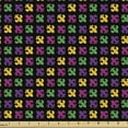 thumbnail image 1 of Ambesonne Green and Purple Fabric by the Yard Upholstery, Fleur de Lis Motif, 5 Yards, Charcoal Grey Multicolor, 1 of 4
