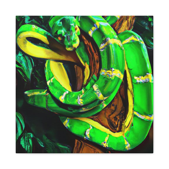 Green Python Guardianship. - Canvas