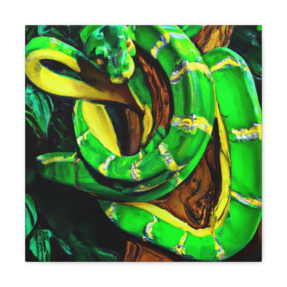 Green Python Guardianship. - Canvas