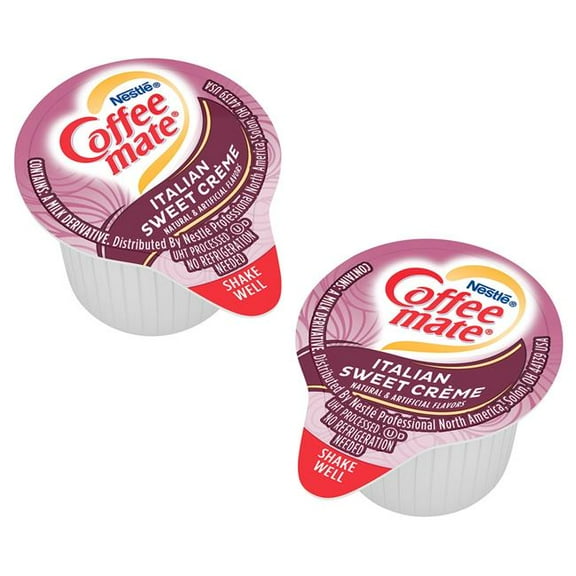Green Rabbit Holdings B2946466 Coffee Mate Singles - Italian Sweet Creme - 50 Count - Pack of 4