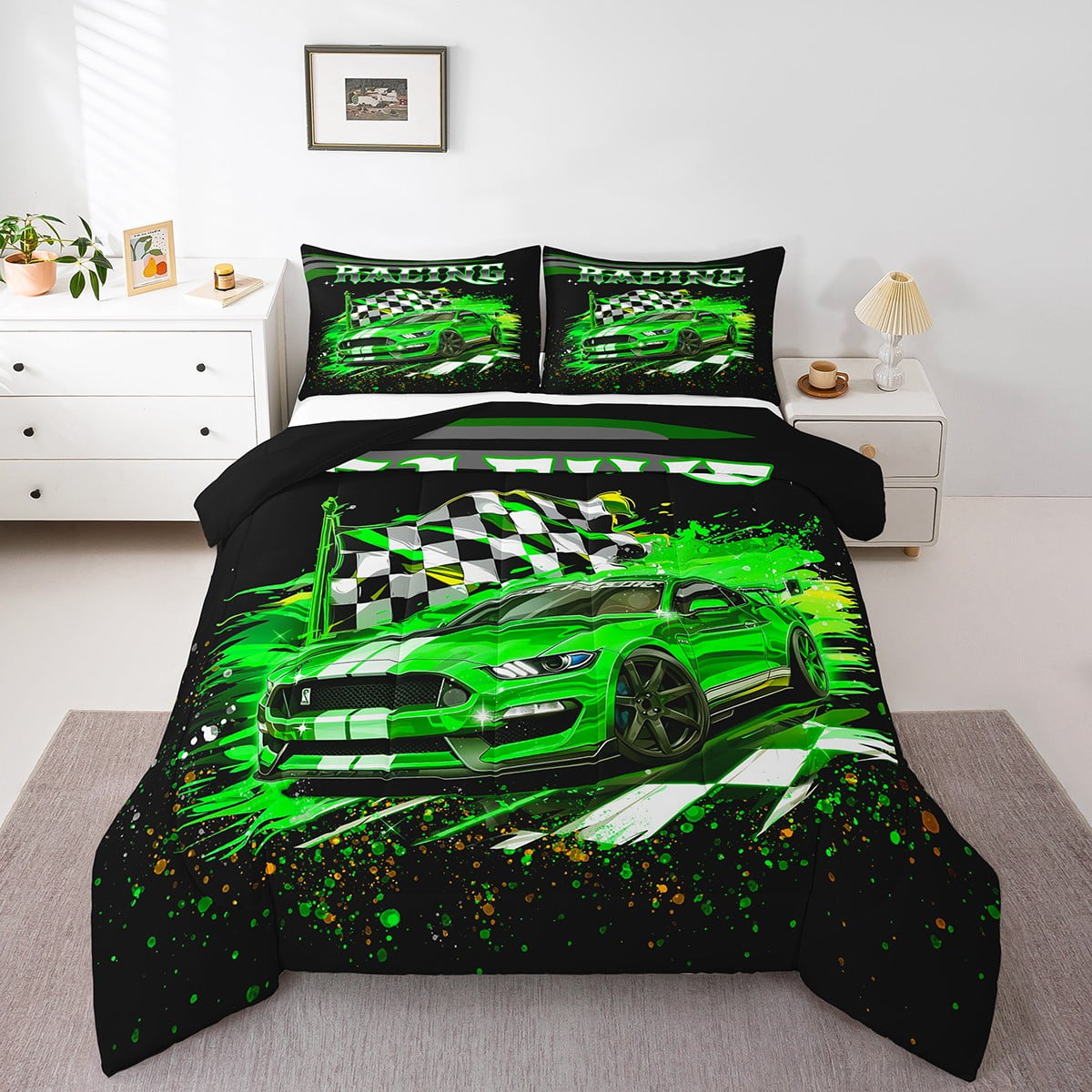 Sprint Car Racing Bedding Set