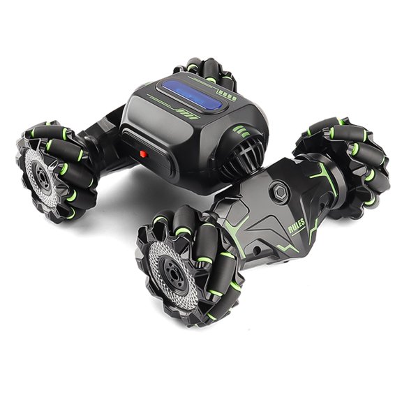 Green Rc Stunt Drift Car Toy 2.4G Remote Control Off Road Climbing Vehicle With Music