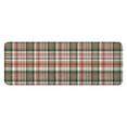 thumbnail image 1 of Green Red Brown and White Checkered Pattern Kitchen Rug Mat,Kitchen Runner Rugs Non Skid Washable,Decorative Kitchen Floor Mats for Kitchen,Sink,Laundry,17"x47.2", 1 of 7