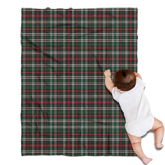 Green and Red Checkerboard Checkered Pattern Blanket,Comfortable Soft Lamb Wool Throw Blanket,All Season,Warm Lightweight Blankets for Sofa Bed Couch Living Room Chair,30"x40"