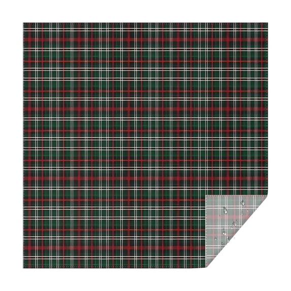 Green and Red Checkerboard Checkered Pattern Square Tablecloth,Waterproof Square Table Cover,Wipeable Spillproof Washable Table Cover for Home Kitchen Party Decor 60"x60"(152x152cm)