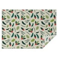 thumbnail image 1 of Green and Red Christmas Holly Pattern Rectangle Tablecloth 60"x84",Waterproof Polyester Rectangle Table Cloth, Wipeable Spillproof Polyester Tablecloth for Dining, Camping, Indoor and Outdoor, 1 of 5
