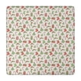 thumbnail image 1 of Green and Red Christmas Pattern Square Fitted Tablecloth with Elastic Edge,Square Table Cover,Washable Elastic Table Cover for Home Kitchen Party Decor 34"x34", 1 of 6